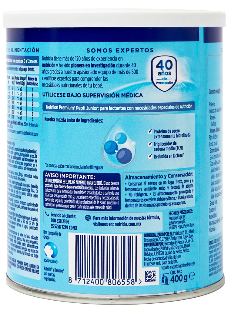 NUTRILON PEPTI JUNIOR LECHE 400 g PVO
