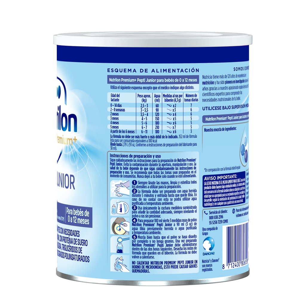 NUTRILON PEPTI JUNIOR LECHE 400 g PVO