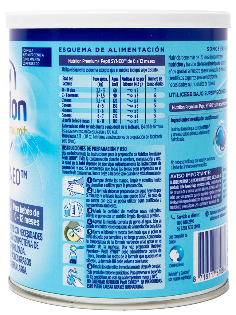 NUTRILON PEPTI SYNEO LECHE 400 g  PVO