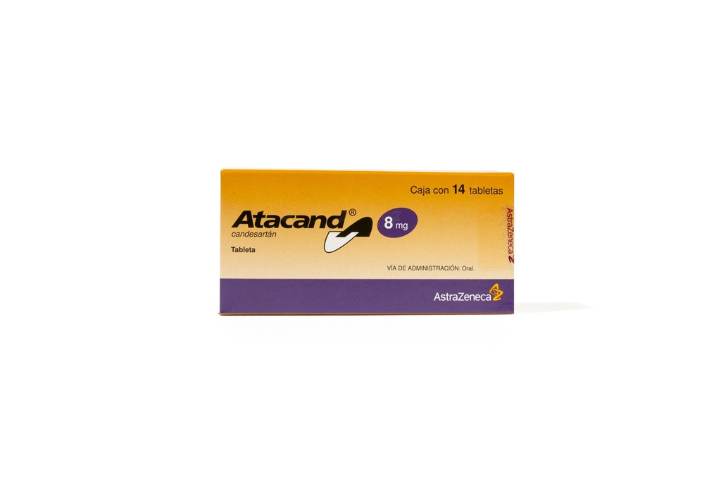 ATACAND 8 mg CAJA CON 14 TABLETAS