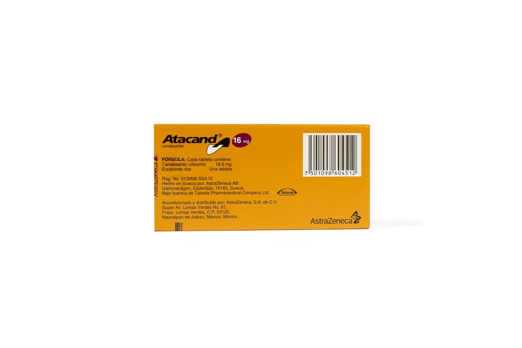 ATACAND 16 mg CAJA CON 14 TABLETAS