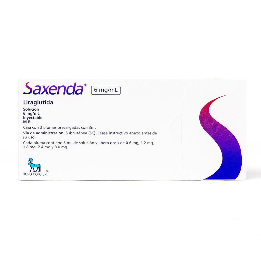 SAXENDA 6MG/ML 3 X 3 mL