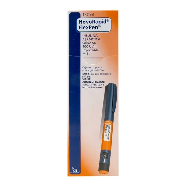 NOVORAPID FLEX PEN 100 UI/mL 3 mL