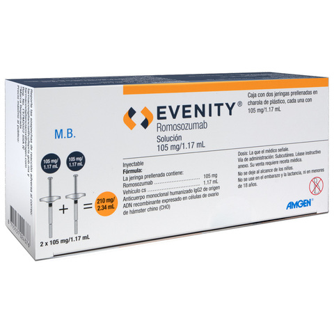 EVENITY Caja con 2 jeringas prellenadas