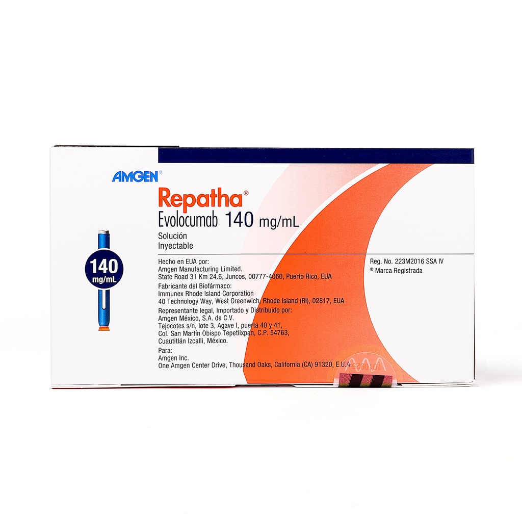 REPATHA (EVOLOCUMAB) 140 mg/1.0 mL