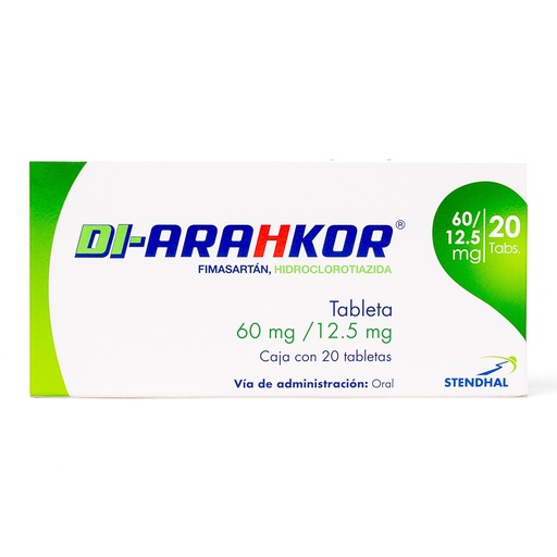 [STE-DIA] DI-ARAHKOR 60/12.5 mg 20 TABLETAS