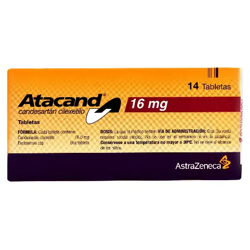 [BIO-ATC16X14] ATACAND 16 mg CAJA CON 14 TABLETAS