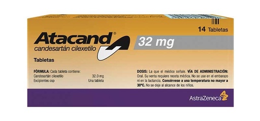 [BIO-ATC32X14] ATACAND 32 mg CAJA CON 14 TABLETAS