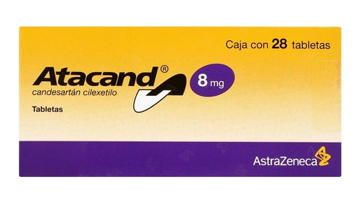[BIO-ATC8X28] ATACAND 8 mg CAJA CON 28 TABLETAS